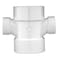 Charlotte Pipe And Foundry Charlotte Pipe Schedule 40 2 in. Hub X 2 in. D Hub PVC Sanitary Tee 1 pk PVC004290600 - alternate 5
